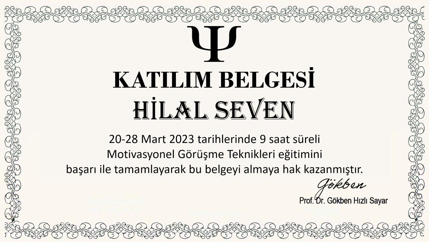 Motivasyonel Görüşme Teknikleri Eğitimi